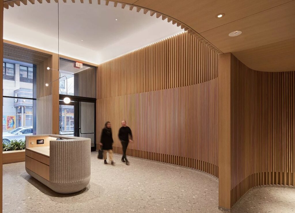 Lobby at 205 W 28th Street, via 28and7.com